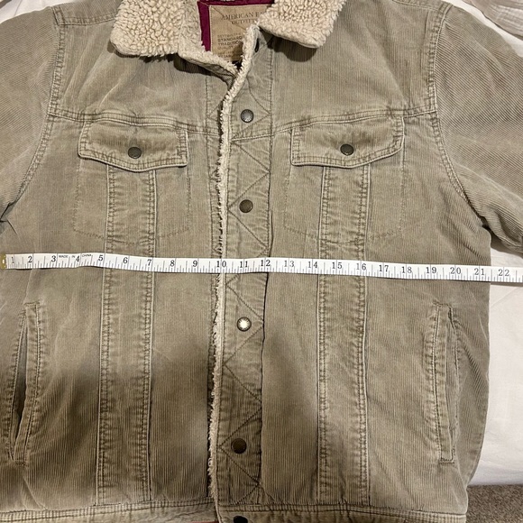 American Eagle Outfitters Tan Sherpa Collar Jacket - Picture 6 of 6
